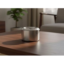 Σταχτοδοχείο ανοξείδωτο αντιανεμικό 9x6εκ.