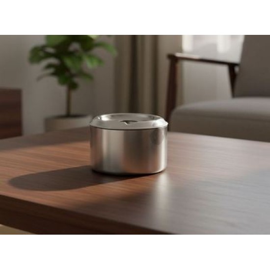 Σταχτοδοχείο ανοξείδωτο αντιανεμικό 9x6εκ.