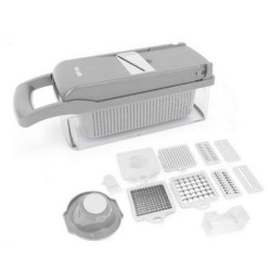 Τρίφτης μαντολίνο πλαστικό ABS με κάδο, πιάστρα 7 λεπίδες, αυγοδιαχωριστή, βουρτσάκι