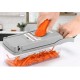 Τρίφτης μαντολίνο πλαστικό ABS με κάδο, πιάστρα 7 λεπίδες, αυγοδιαχωριστή, βουρτσάκι