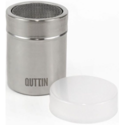 Δοχείο για άχνη/κανέλα ανοξείδωτο με πλαστικό καπάκι 6x6x8εκ.