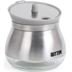 Βάζο για ζάχαρη/καφέ/καρυκεύματα γυαλί/πλαστικό/ανοξείδωτο 9x9εκ. 260ml