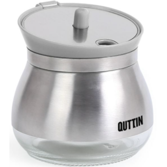 Βάζο για ζάχαρη/καφέ/καρυκεύματα γυαλί/πλαστικό/ανοξείδωτο 9x9εκ. 260ml