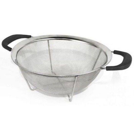 Σουρωτήρι με λαβές ανοξείδωτο/πλαστικό 22,5x7,5εκ.