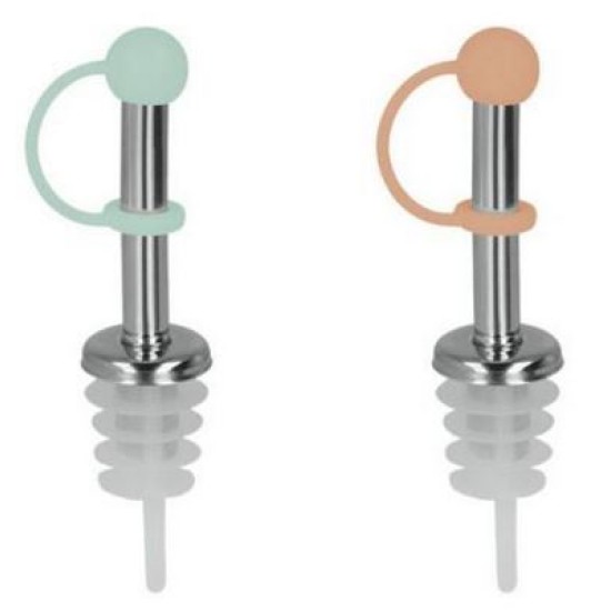 Σετ 2 κεραστήρια με καπάκι ανοξείδωτο/πλαστικό