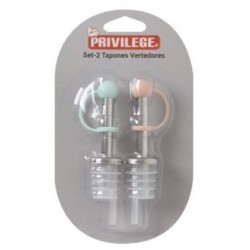 Σετ 2 κεραστήρια με καπάκι ανοξείδωτο/πλαστικό