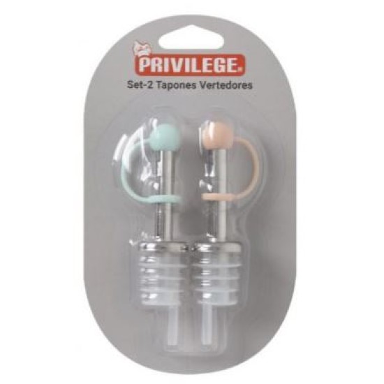 Σετ 2 κεραστήρια με καπάκι ανοξείδωτο/πλαστικό