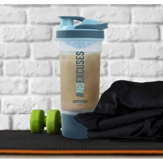 Μπουκάλι σπορ με στόμιο και αναδευτήρα πλαστικό 3 χρώματα 700ml