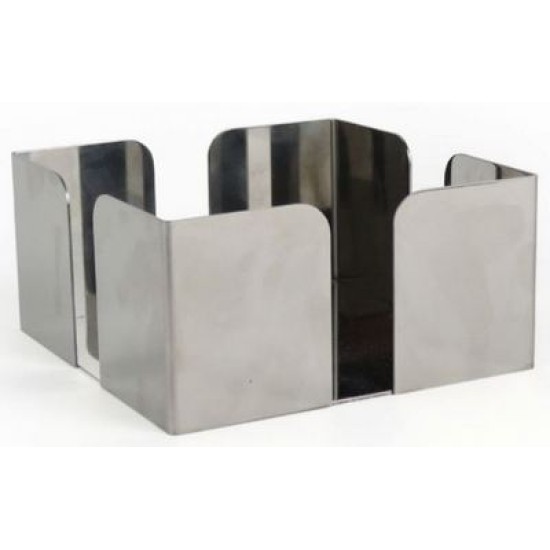 Χαρτοπετσετοθήκη ανοξείδωτη 12x12x6εκ.