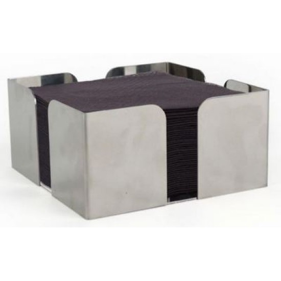 Χαρτοπετσετοθήκη ανοξείδωτη 12x12x6εκ.