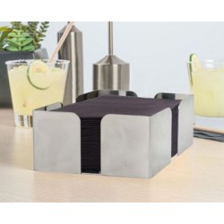 Χαρτοπετσετοθήκη ανοξείδωτη 12x12x6εκ.