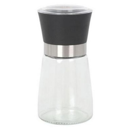 Μύλος αλατιού/πιπεριού με κεραμικό μύλο γυαλί/πλαστικό 6,5x13εκ.