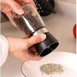 Μύλος αλατιού/πιπεριού με κεραμικό μύλο γυαλί/πλαστικό 6,5x13εκ.