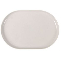 Πιατέλα κεραμική λευκή 25x15x2,5εκ. «Ivory»