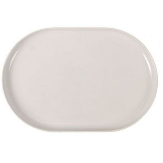 Πιατέλα κεραμική λευκή 30x20x2,5εκ. «Ivory»