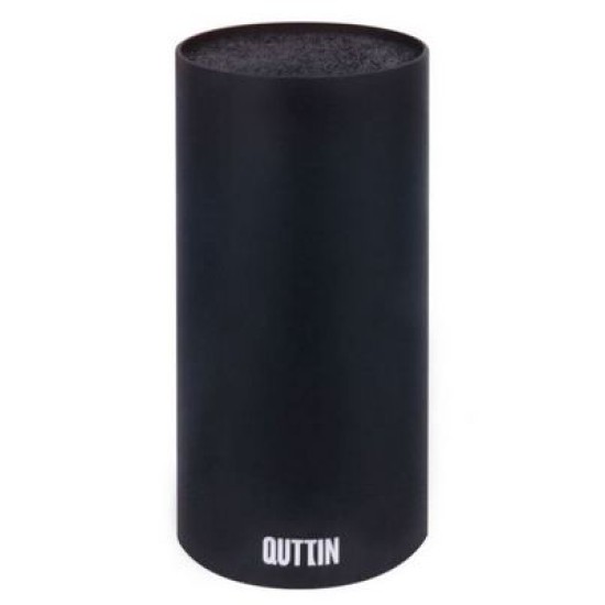 Βάση μαχαιριών επιτραπέζια πλαστική μαύρη 11x22εκ.