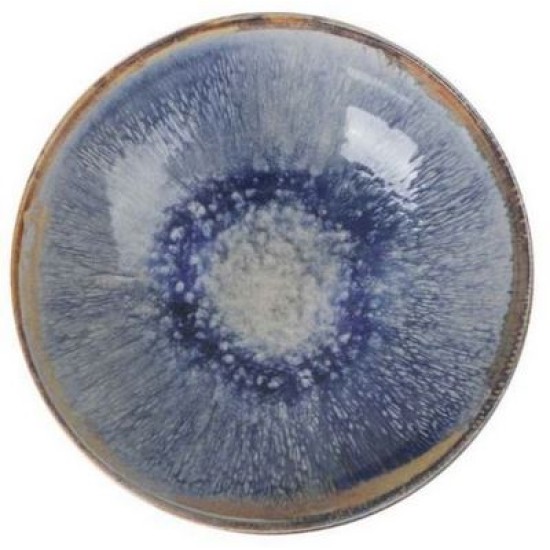 Πιάτο βαθύ κεραμικό μπλε/καφέ 21x5,3εκ. «Aelia»