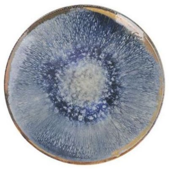 Πιάτο ρηχό κεραμικό μπλε/καφέ 26x2εκ. «Aelia»