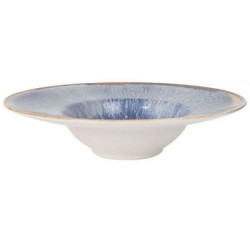 Πιάτο ζυμαρικών κεραμικό μπλε/καφέ 28x6,8εκ. «Aelia»