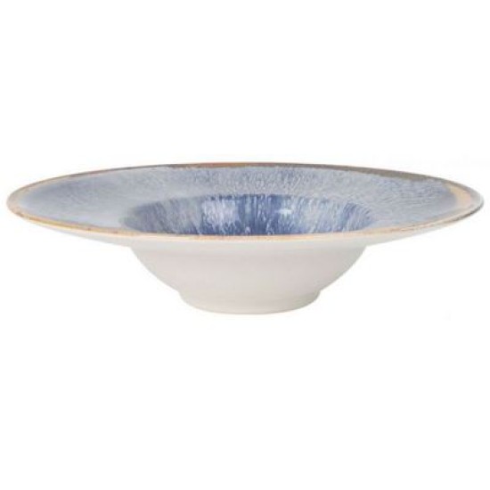 Πιάτο ζυμαρικών κεραμικό μπλε/καφέ 28x6,8εκ. «Aelia»