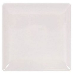 Πιάτο ρηχό κεραμικό 21x21x2εκ. «Elite Ivory»