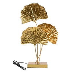 Φωτιστικό επιτραπέζιο μεταλλικό χρυσά φύλλα 41x12x65,5εκ.