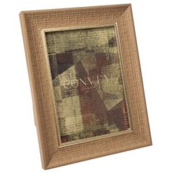 Κορνίζα πλαστική καφέ/χρυσό ζαγρέ 13x18εκ.