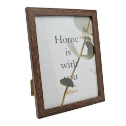 Κορνίζα ξύλινη καφέ χρώμα 24x30εκ.