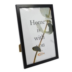 Κορνίζα ξύλινη μαύρο χρώμα 24x30εκ.