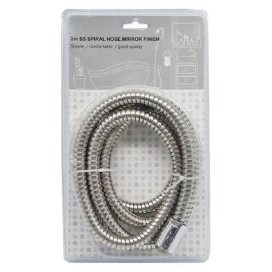 Σπιράλ μπάνιου ανοξείδωτο/pvc 2μ.