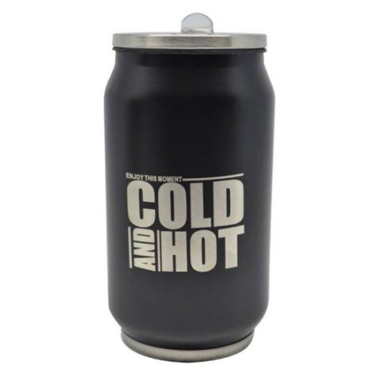 Ποτήρι-θερμός ανοξείδωτο μαύρο 330ml