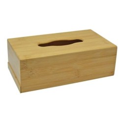 Θήκη για χειροπετσέτες επιτραπέζια ξύλινη μπαμπού 25x14x8,5εκ.