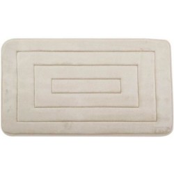Πατάκι μπάνιου memory foam αντιολισθητικό SBR μπεζ 80x50εκ.