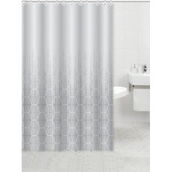 Κουρτίνα μπάνιου πολυεστερική 180x200εκ. 90gsm γκρι ντεγκραντέ