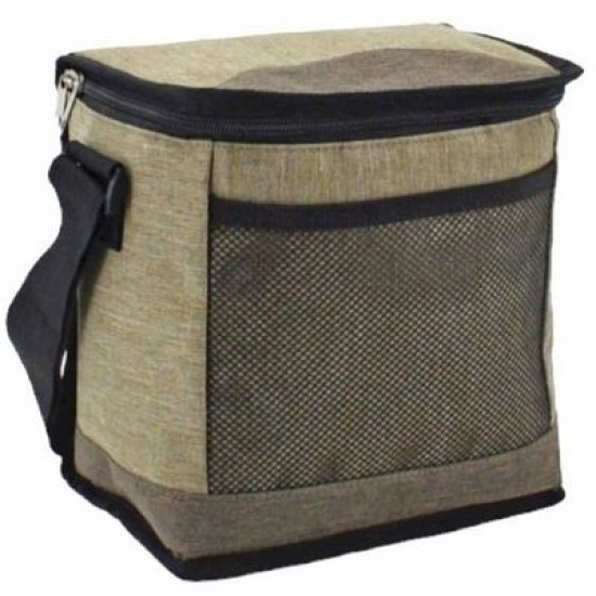 Τσάντα ισοθερμική μπεζ/καφέ 21x15,5x21εκ. 5L