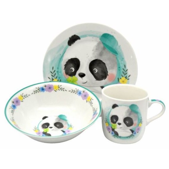 Σετ μπεμπέ 3 τεμαχίων πορσελάνης ΠΑΝΤΑ