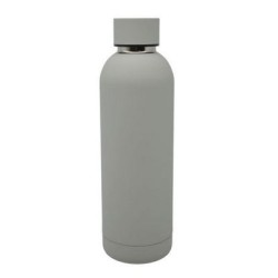 Μπουκάλι-θερμός ανοξείδωτο 18/10 soft touch γκρι ματ χρώμα 500ml