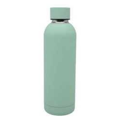 Μπουκάλι-θερμός ανοξείδωτο 18/10 soft touch πετρόλ χρώμα 500ml