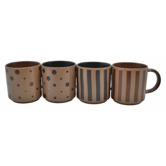 Κύπελο κεραμικό 4 χρώματα 270ml