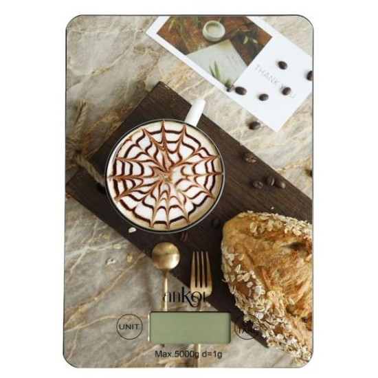 Ζυγαριά κουζίνας ηλεκτρονική 5 κιλά ΚΑΠΟΥΤΣΙΝΟ