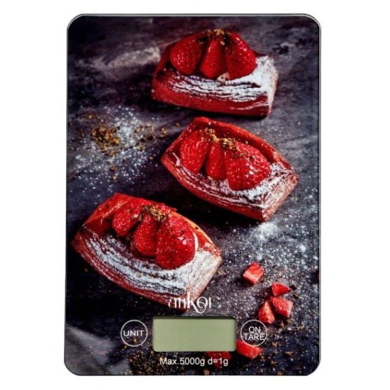 Ζυγαριά κουζίνας ηλεκτρονική 5 κιλά ΦΡΑΟΥΛΕΣ
