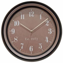 Ρολόι τοίχου πλαστικό 2 χρώματα  30x5εκ.