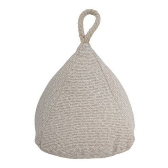 Στοπ πόρτας υφασμάτινο μπεζ 15x15x16εκ.