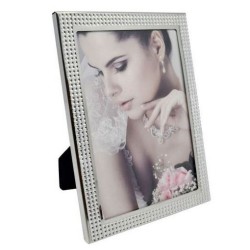 Κορνίζα μεταλλική με στρας 10x15εκ.