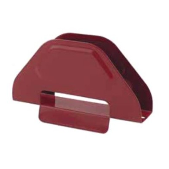 Χαρτοπετσετοθήκη ανοξείδωτη AISI 430 μπορντώ 12x3x7,5εκ.