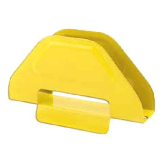 Χαρτοπετσετοθήκη ανοξείδωτη AISI 430 κίτρινη 12x3x7,5εκ.