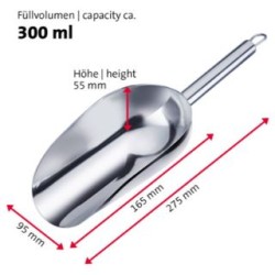 Σέσουλα ανοξείδωτη 18/8 300ml 27,5εκ. Halia