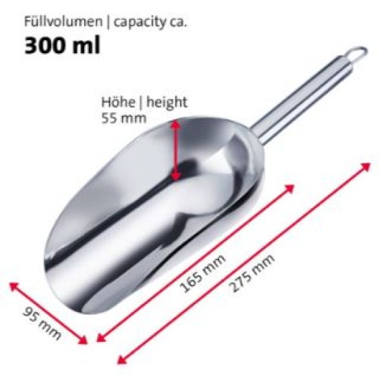 Σέσουλα ανοξείδωτη 18/8 300ml 27,5εκ. Halia