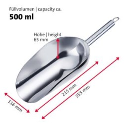 Σέσουλα ανοξείδωτη 18/8 500ml 35,5εκ. Halia