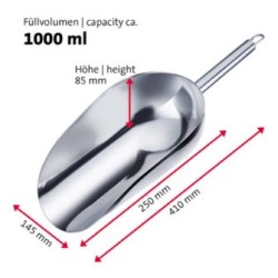 Σέσουλα ανοξείδωτη 18/8 1L 41εκ. Halia